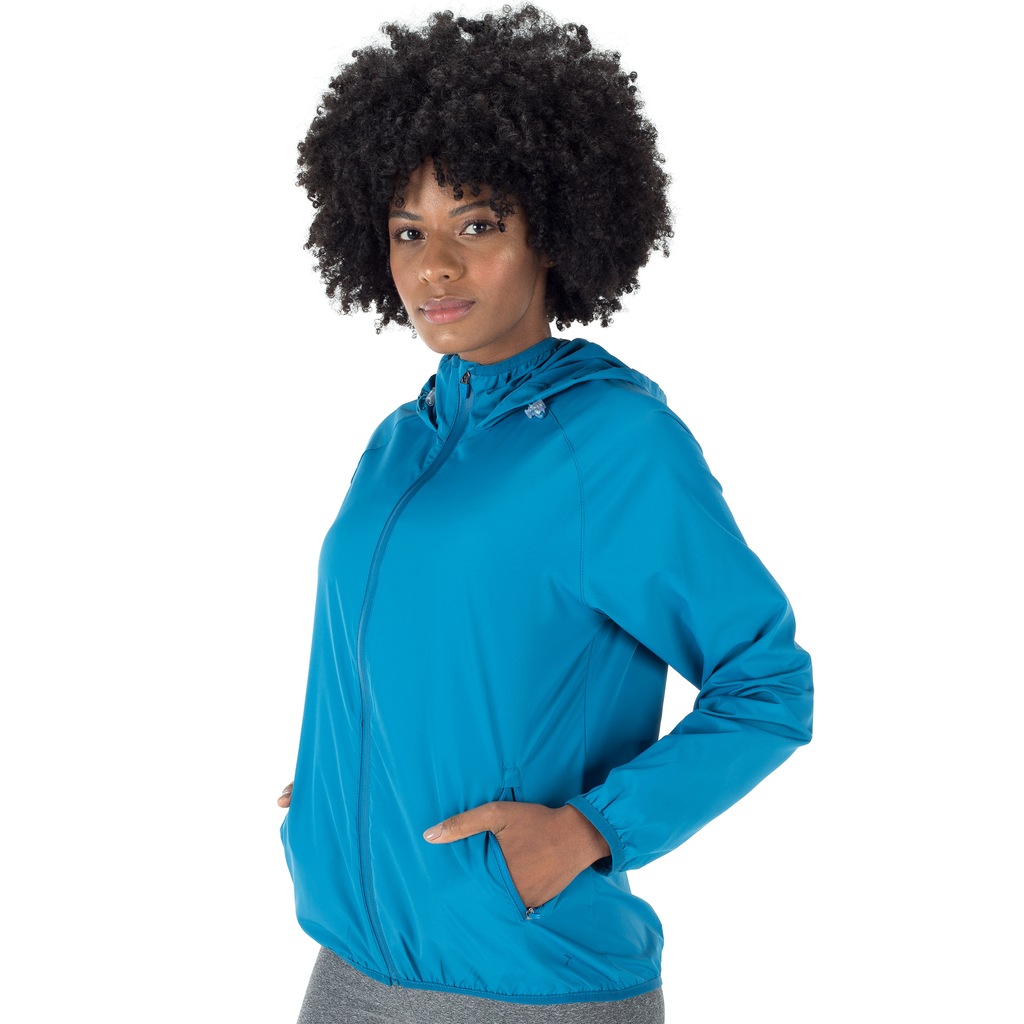 Jaqueta Corta-Vento Impermeável com Capuz Oxer Water Repelent - Feminina - Foto 2