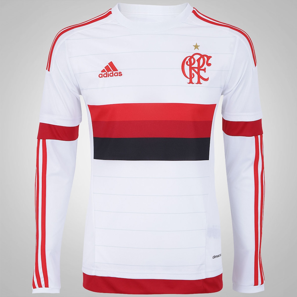 Camisa Manga Longa do Flamengo II 2015 s/n° adidas - Masculina - Foto 1