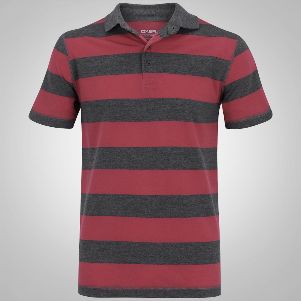 Camisa Polo Oxer Listrada Dry - Masculino - Foto 1