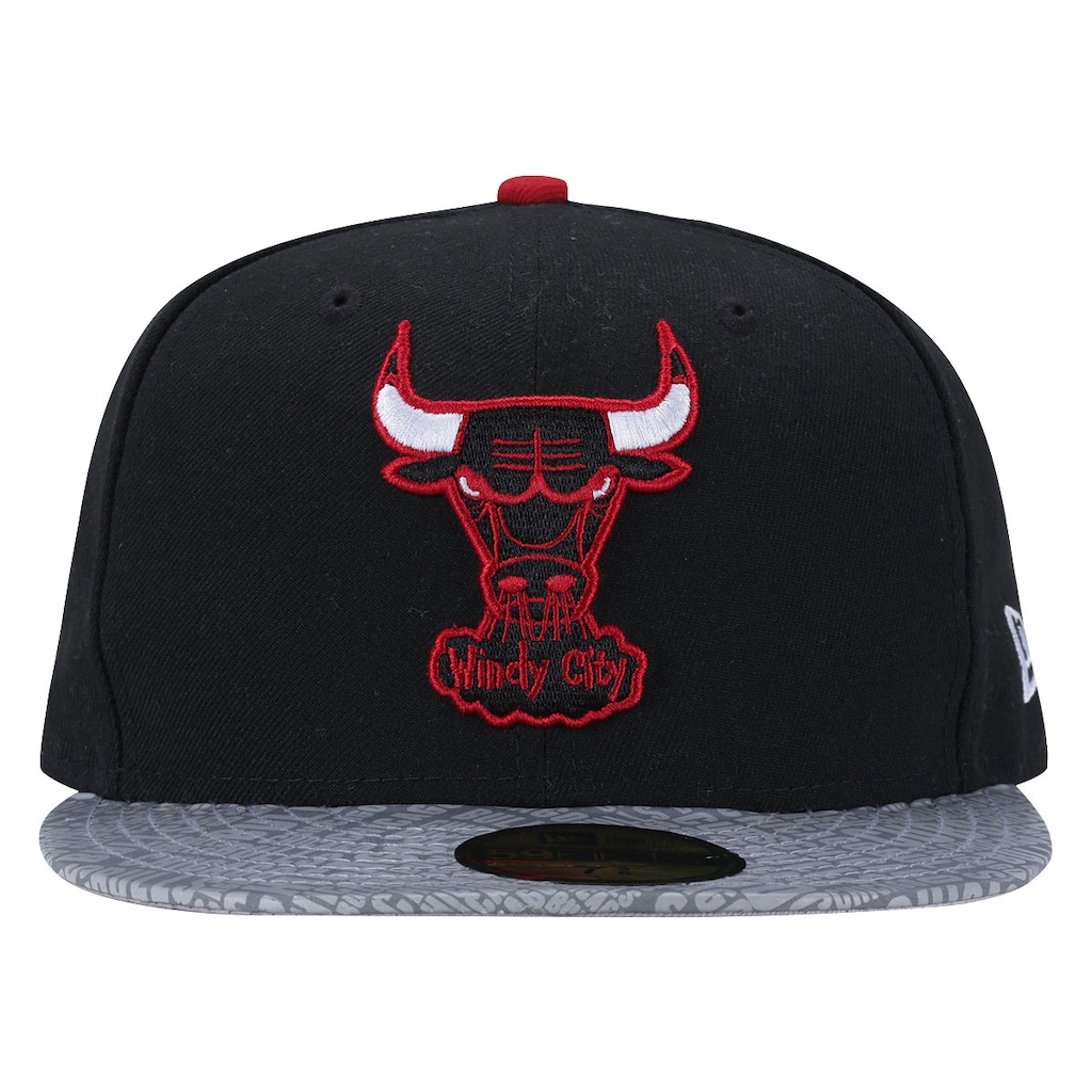 Boné Aba Reta New Era Chicago Bulls - Fechado - Adulto - Foto 1