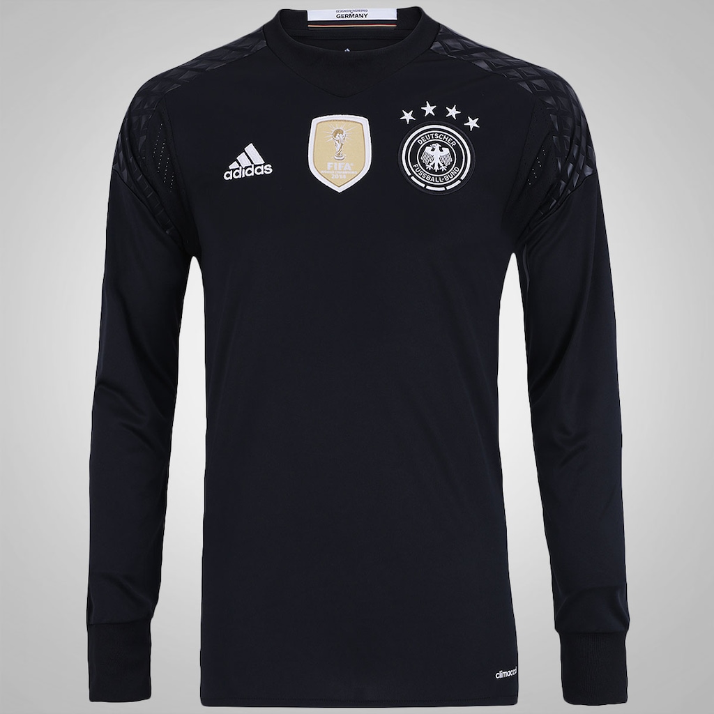 Camisa de Goleiro Manga Longa da Alemanha adidas - Masculina - Foto 1