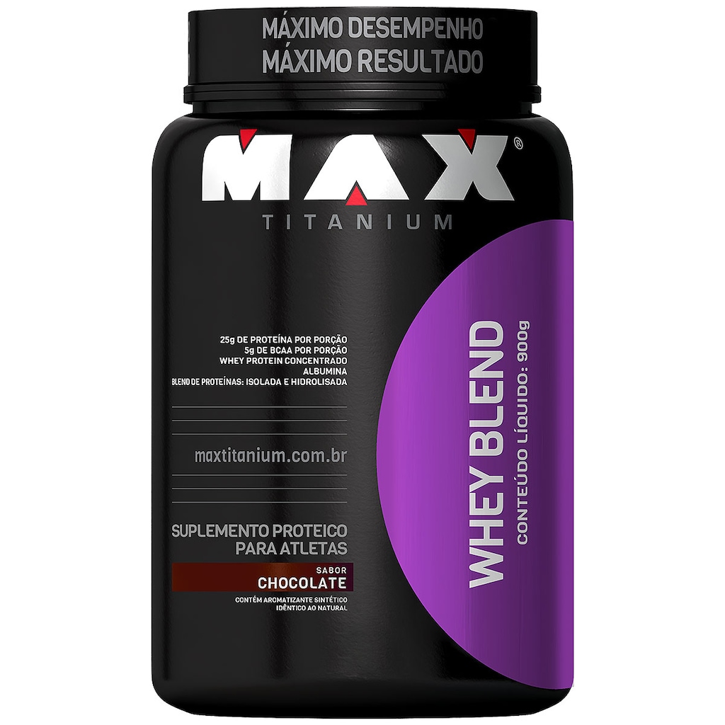 Whey Blend 900G - Chocolate - Max Titanium - Foto 1