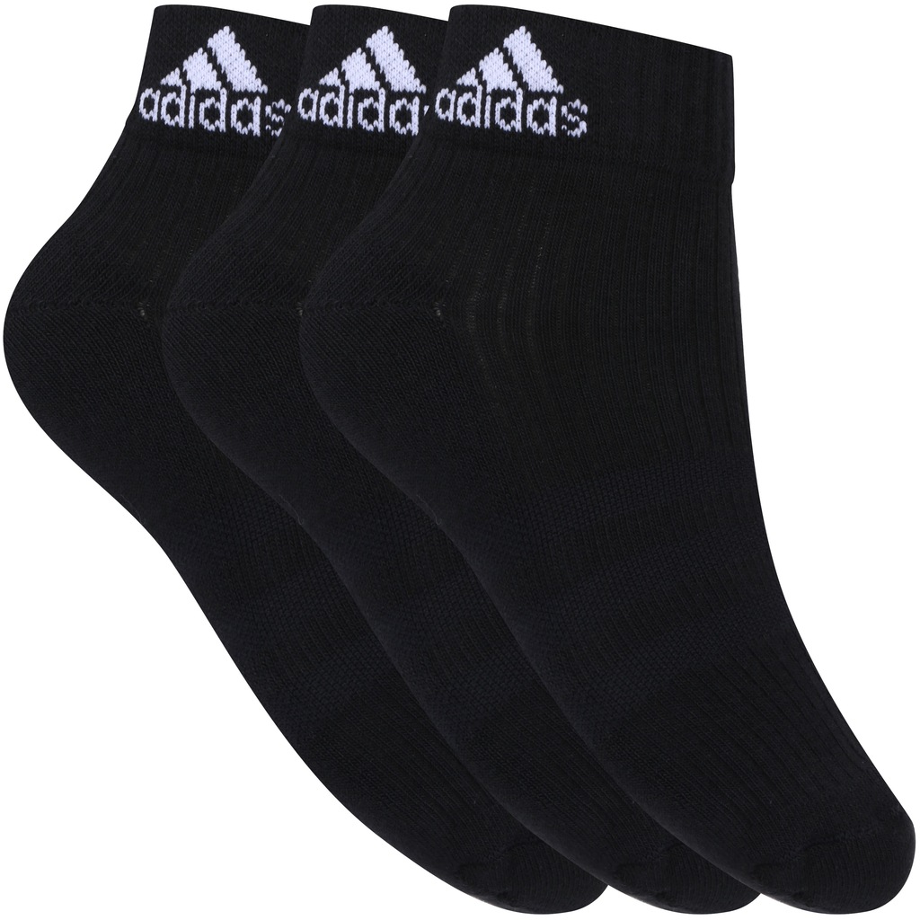 Kit de Meia adidas Ankle MID Cushion 3S com 3 Pares - Adulto - Foto 1