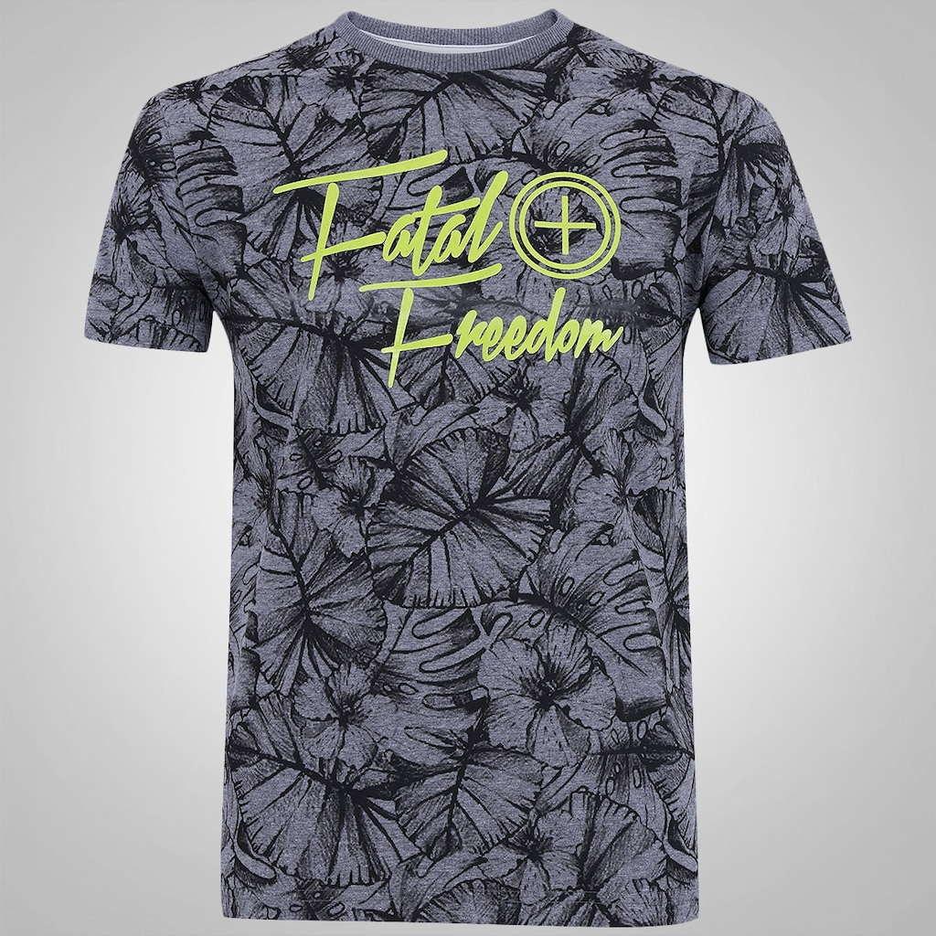 Camiseta Fatal Estampada Total Freedom - Masculina - Foto 1