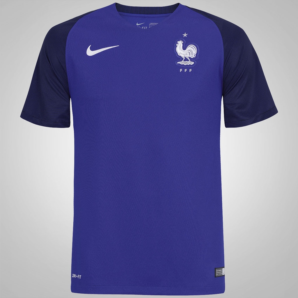 Camisa França I 2016 Nike - Masculina - Foto 1