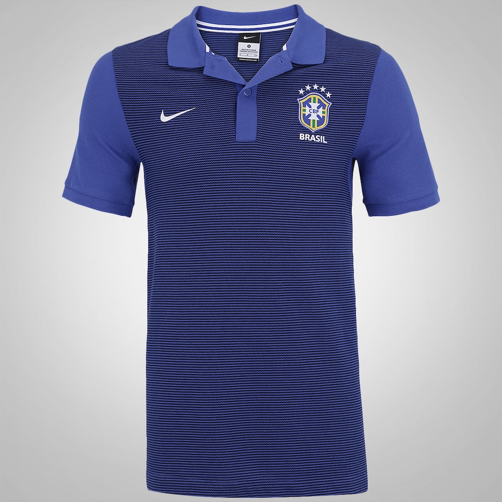Camisa Polo do Brasil Nike CBF Authentic - Masculina - Foto 1