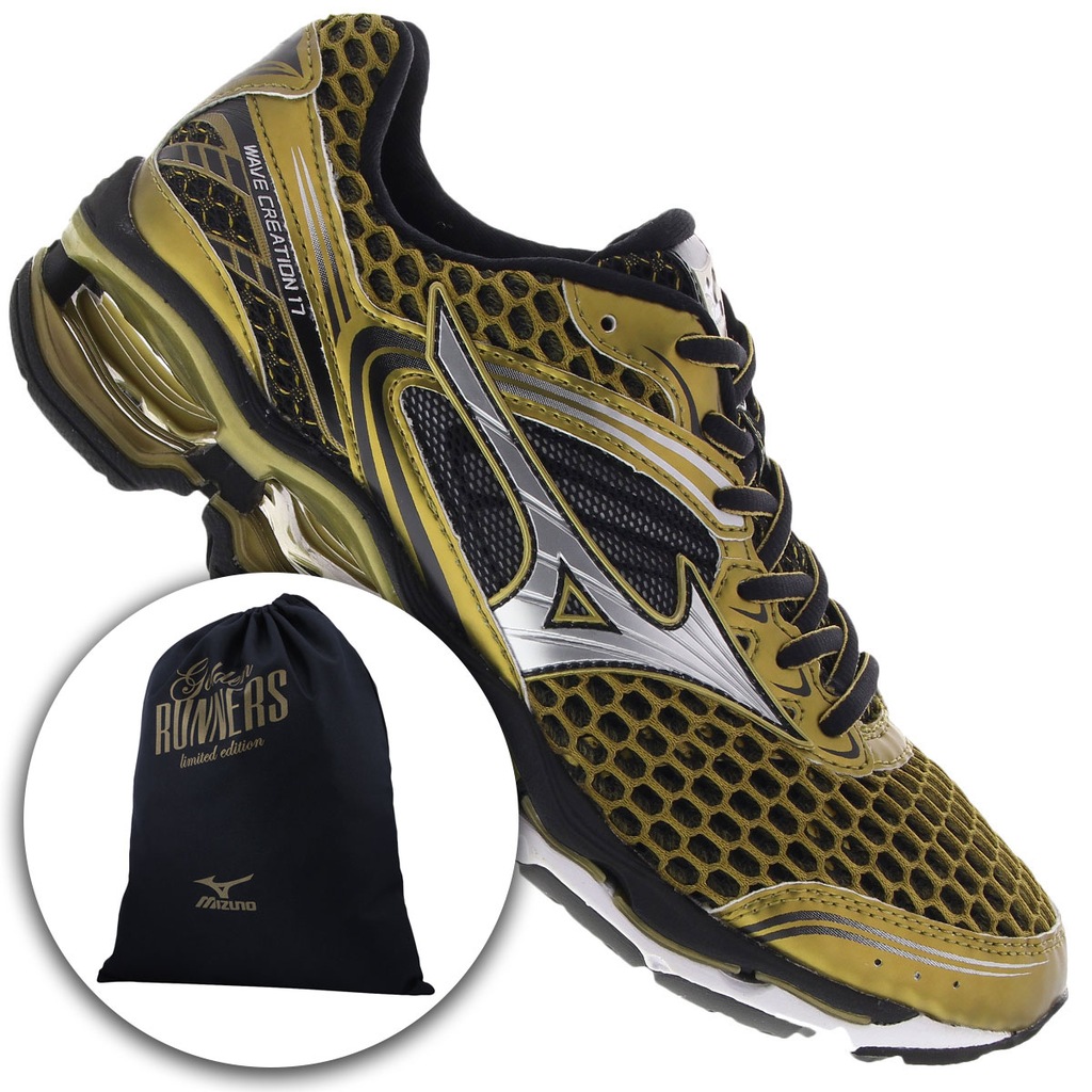ヌ Tênis Mizuno Wave Creation 17 Golden Run - Masculino | Centauro