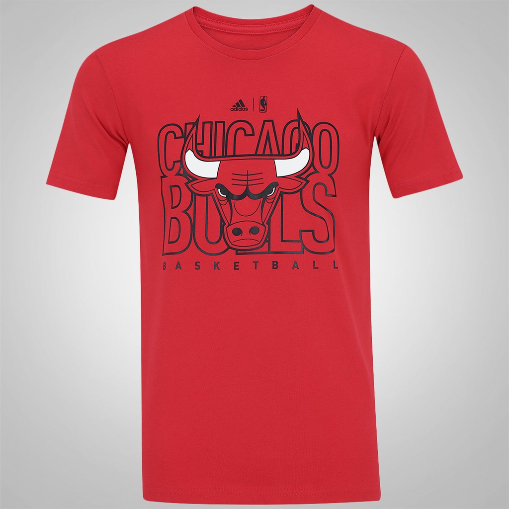 Camiseta adidas Chicago Bulls NBA - Masculina - Foto 1