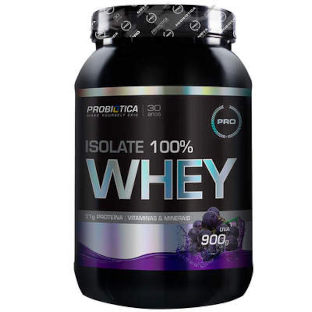 Whey Protein Isolado Probiótico Isolate 100% Whey - Uva - 900g - Foto 1