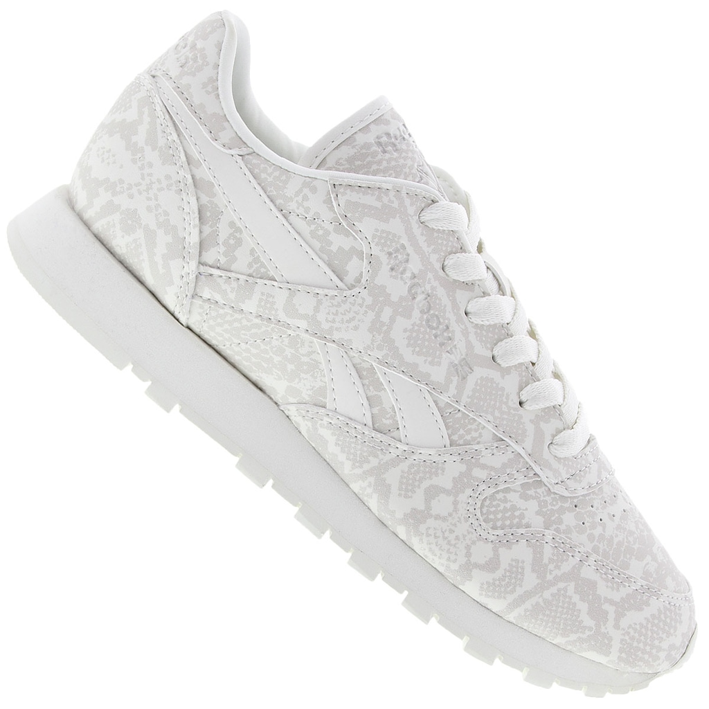 Tênis Reebok CL Leather Snake - Feminino - Foto 1