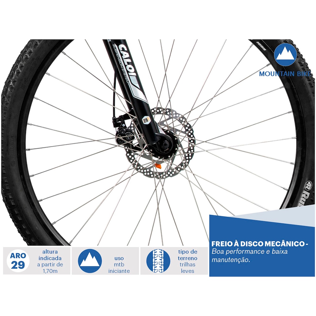 Mountain Bike Caloi Extreme - Aro 29 - Freio a Disco - Câmbios Shimano - 21 Marchas - Foto 3