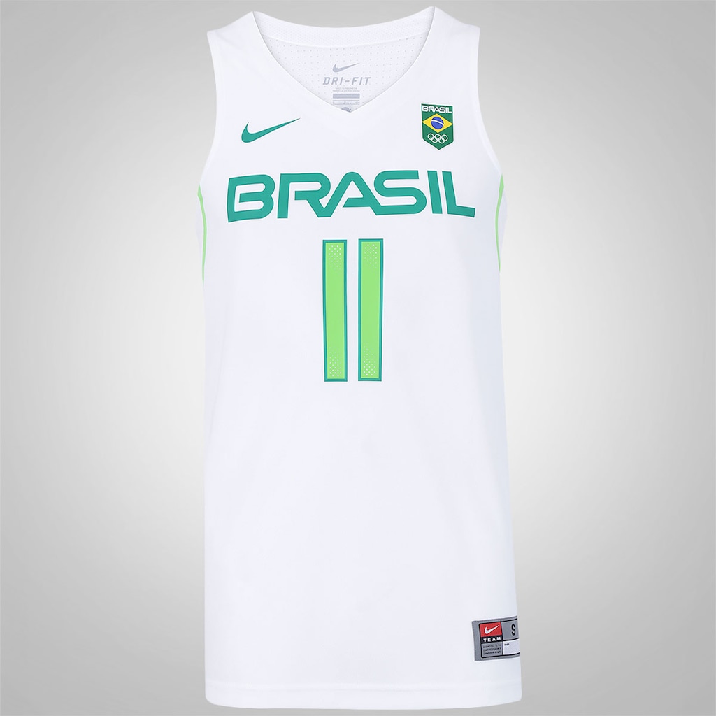 Camisa Regata do Brasil Nike Basquete Rio de janeiro - Varejão - Masculina - Foto 1