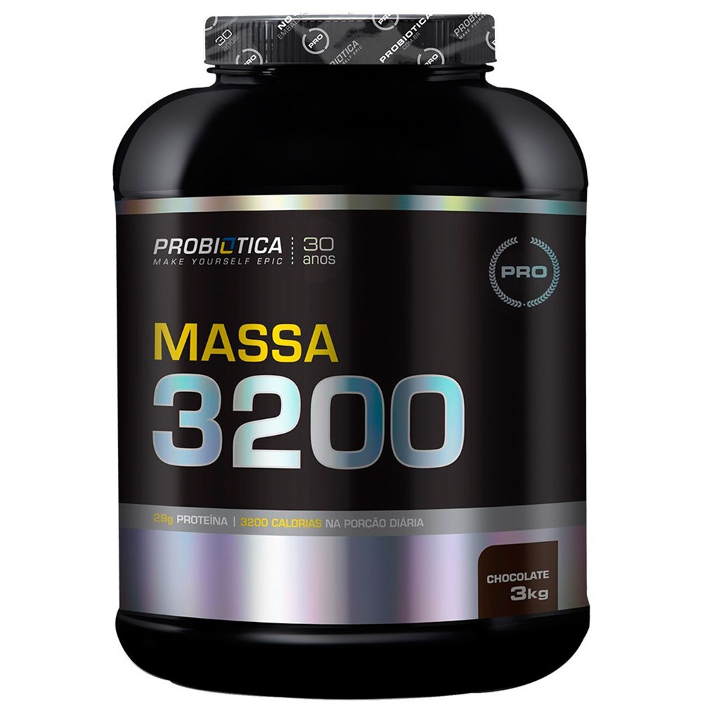 Hipercalórico Probiótica Massa 3200 - Baunilha - 3Kg - Foto 1