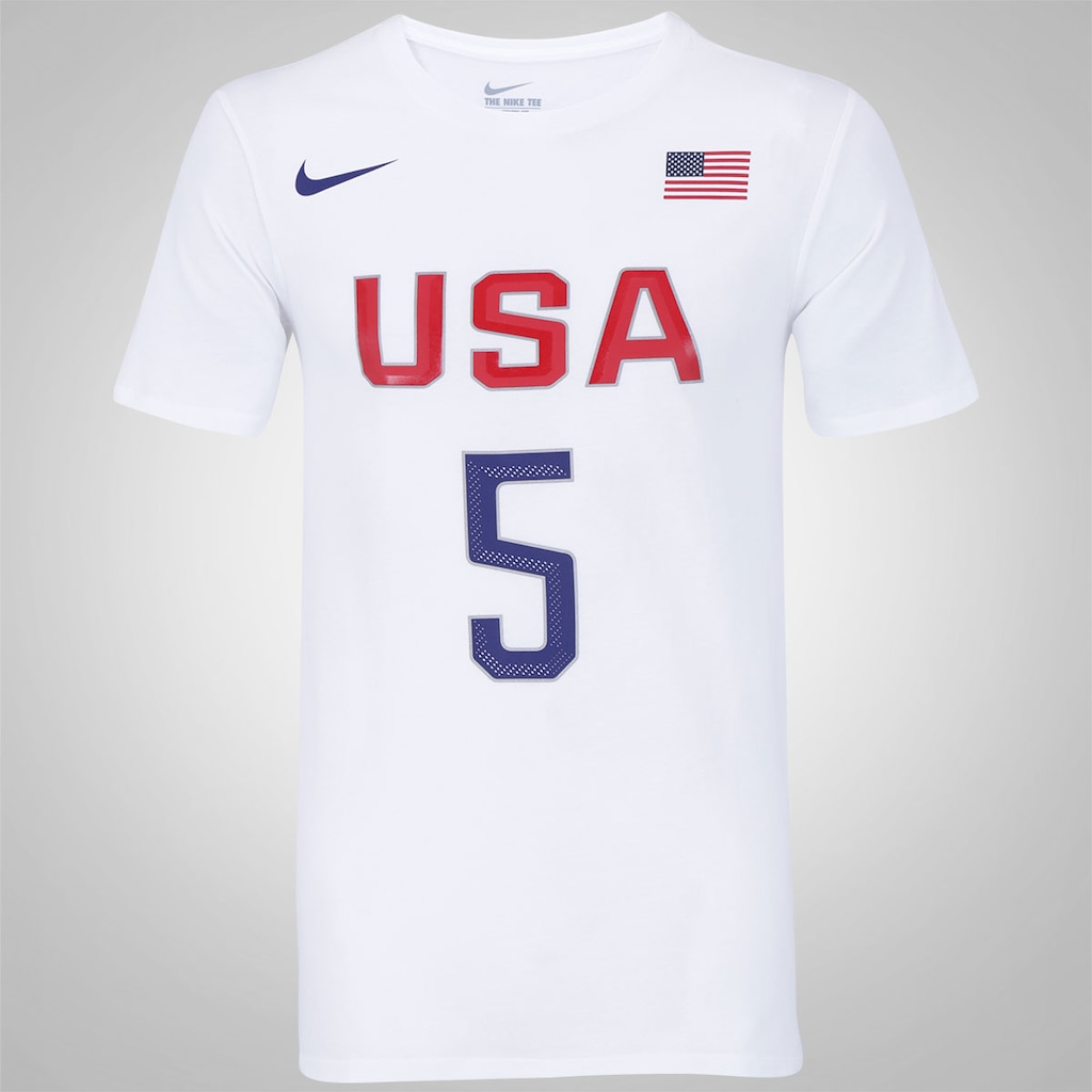 Camiseta Estados Unidos Nike Basquete - Kevin Duran - Masculina