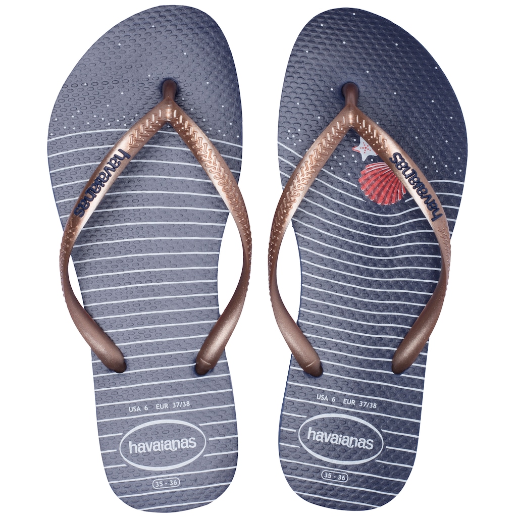 Chinelo Havaianas Slim Nautical 17 - Feminino - Foto 1