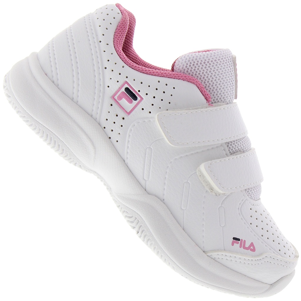 Tênis Fila Lugano 5.0 Velcro BB Feminino - Infantil - Foto 1