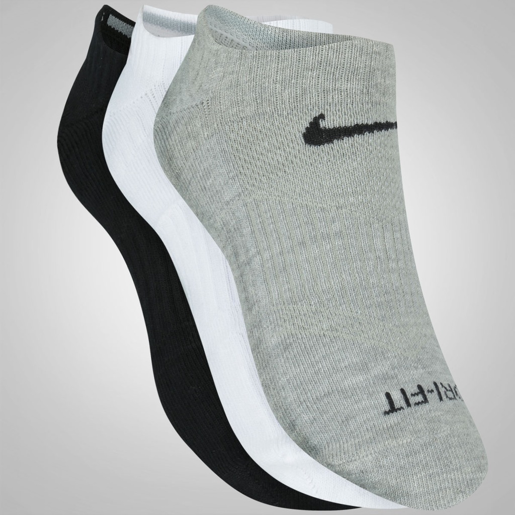 Kit de Meia Nike Dri-Fit Lightweight com 3 Pares - Adulto - Foto 3