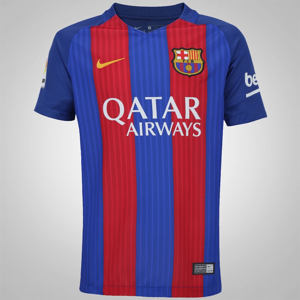 Camisa Barcelona I 16/17 Nike com Patrocínio - Infantil - Foto 1