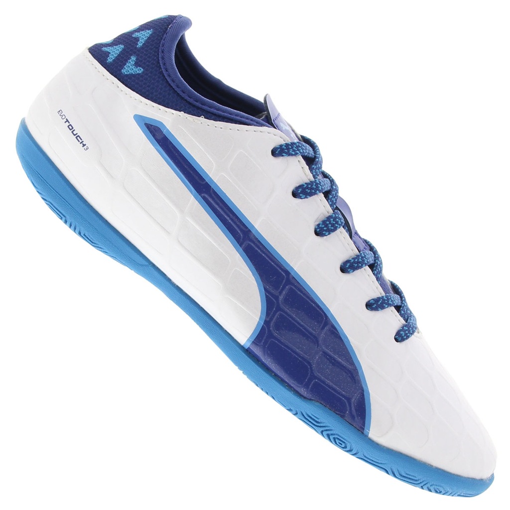 Chuteira Futsal Puma Evotouch 3 IT IN - Infantil - Foto 1