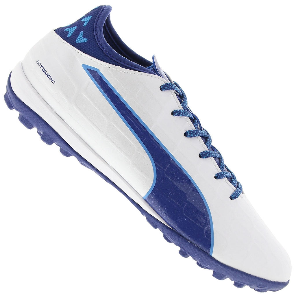 Chuteira Society Puma Evotouch 3 TT TF - Adulto - Foto 1