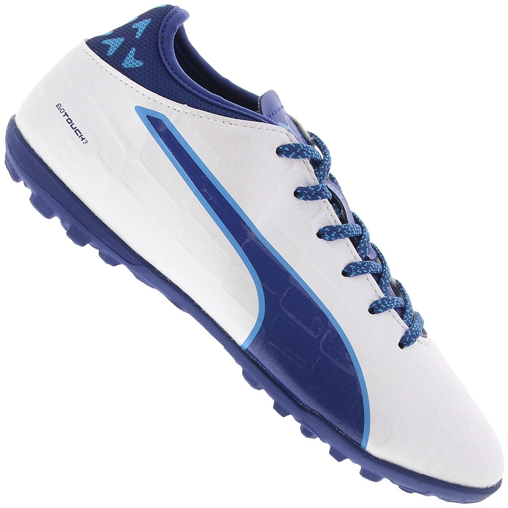 Chuteira Society Puma Evotouch 3 TT TF - Infantil - Foto 1