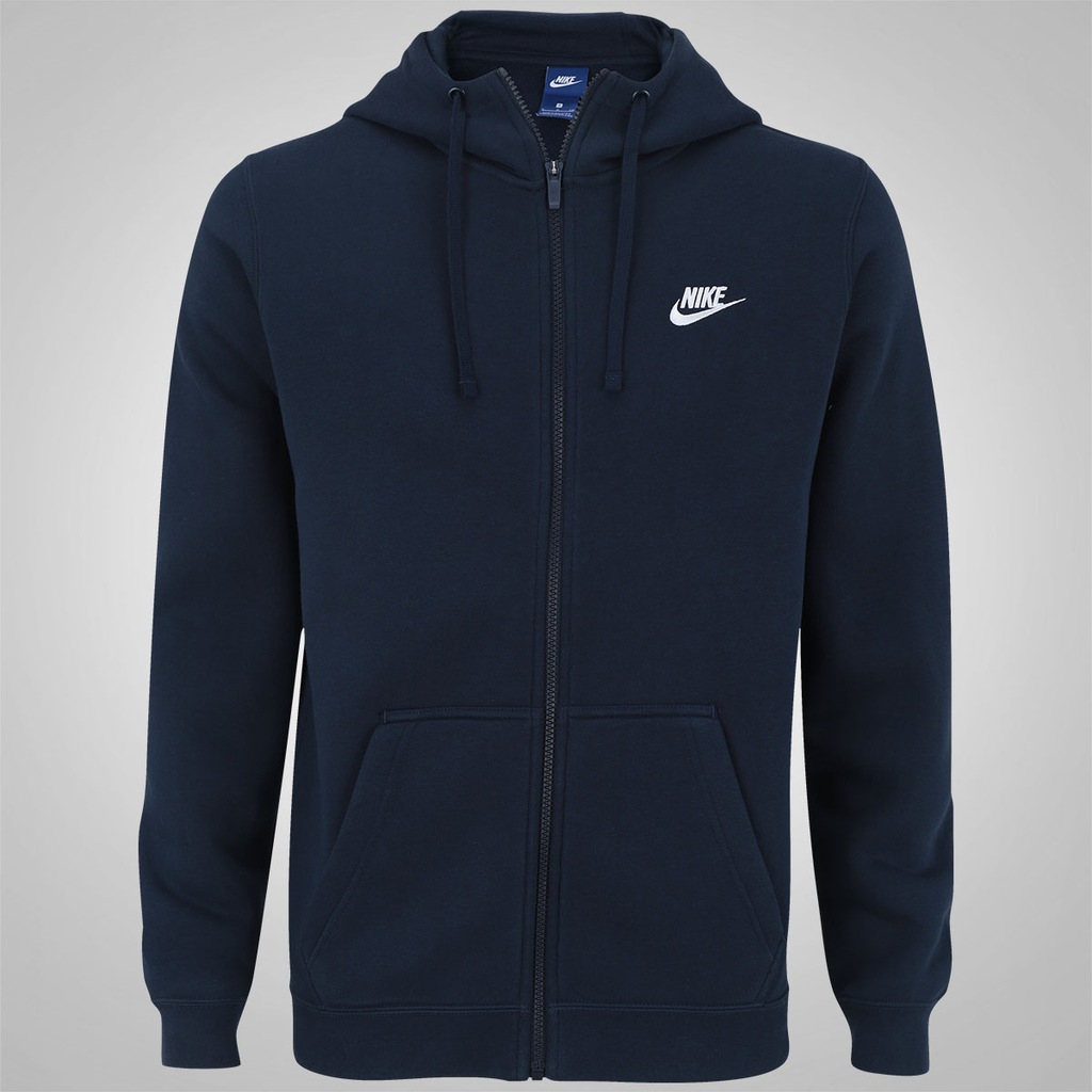 Jaqueta de Moletom com Capuz Nike Hoodie FZ FLC Club - Masculina - Foto 1