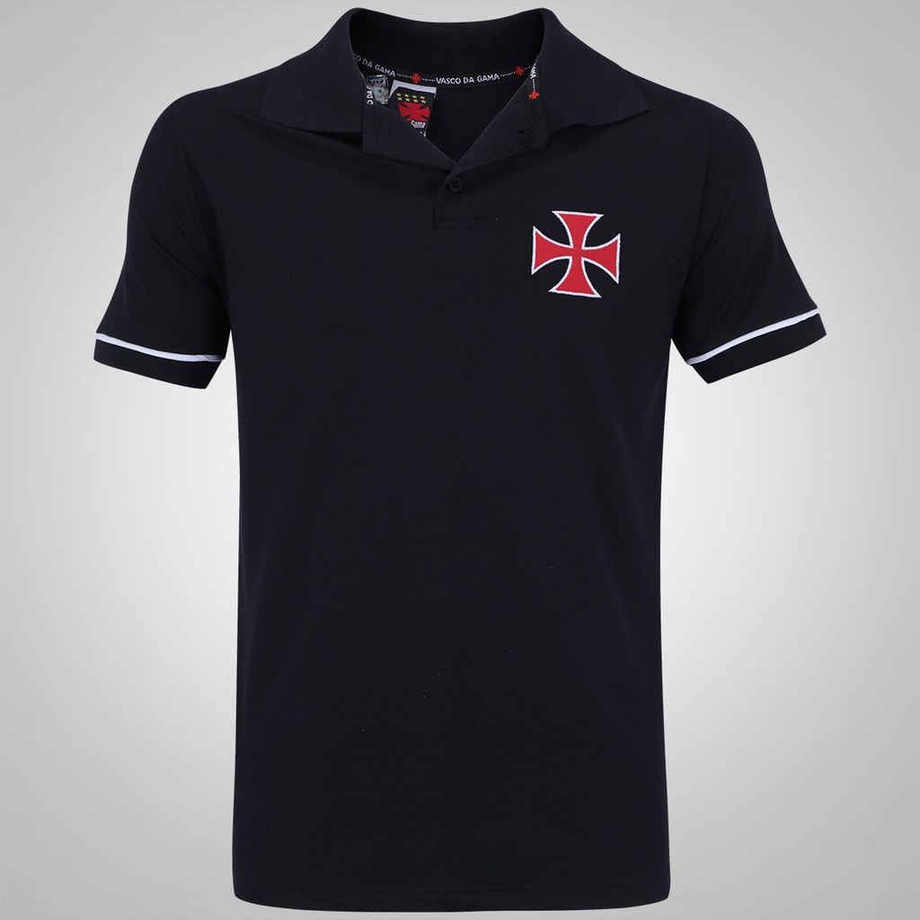 Camisa Polo do Vasco da Gama Volt Braziline - Masculina - Foto 1