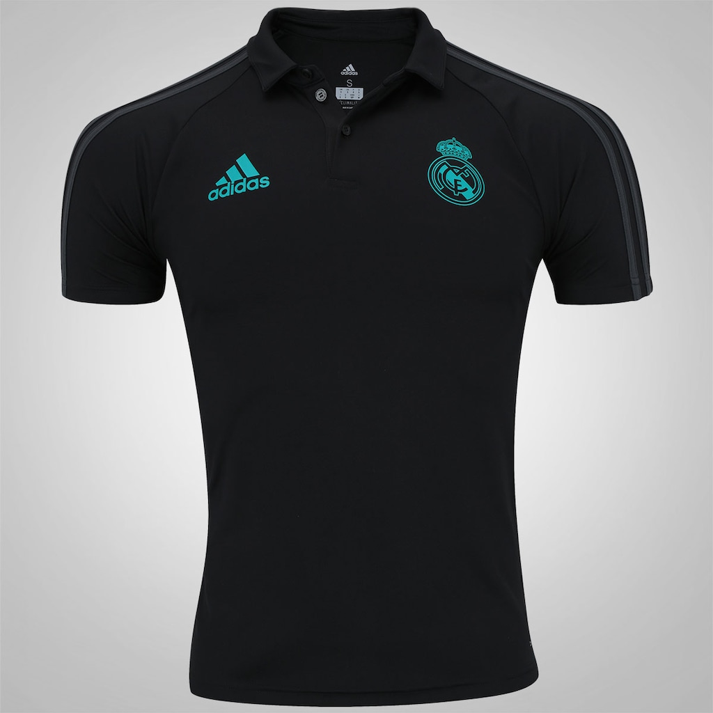 Camisa Polo Real Madrid Viagem 17/18 adidas - Masculina - Foto 1
