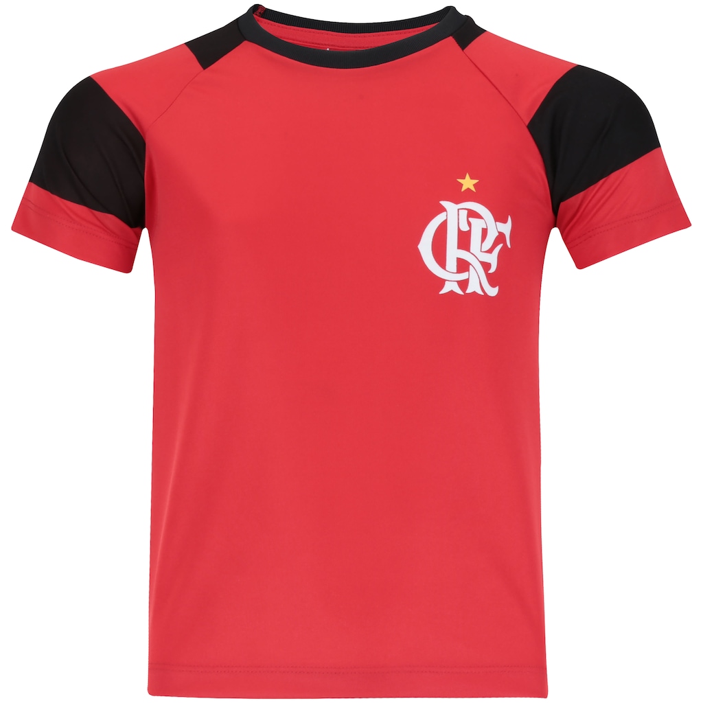 Camiseta do Flamengo Raglan - Infantil - Foto 1