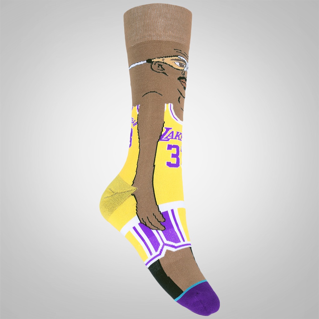 Meia Cano Alto Stance Kareem Cartoon - Adulto - Foto 1