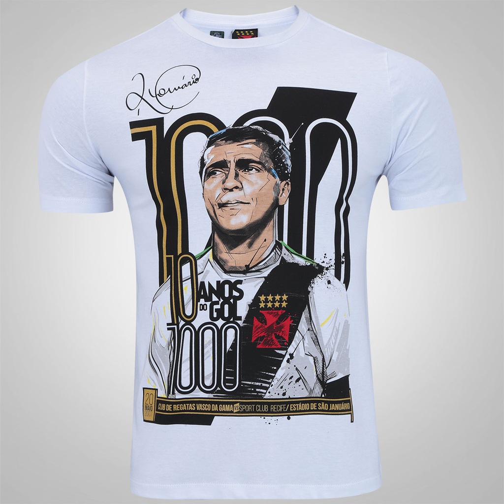 Camiseta do Vasco da Gama Romário - Masculina - Foto 1