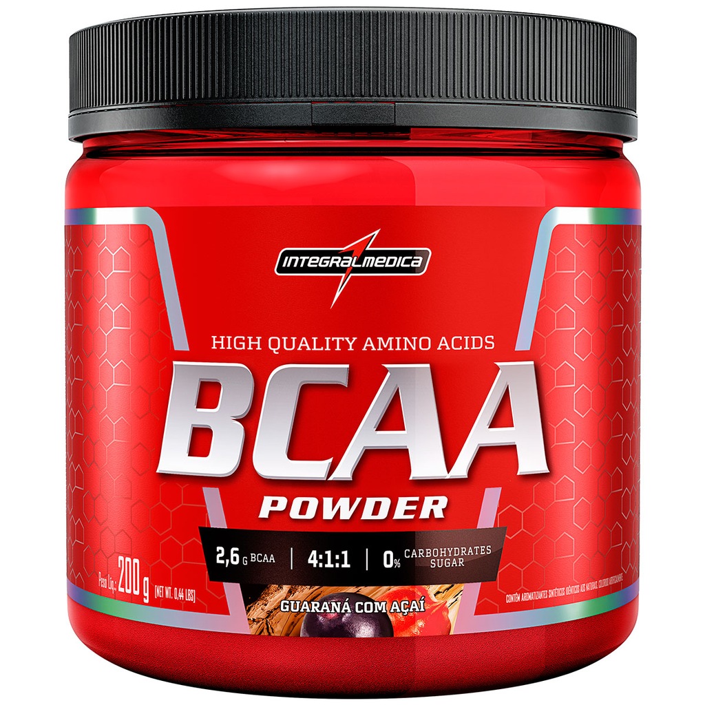 BCAA Integralmédica Powder - Guaraná com Açaí - 200g - Foto 1