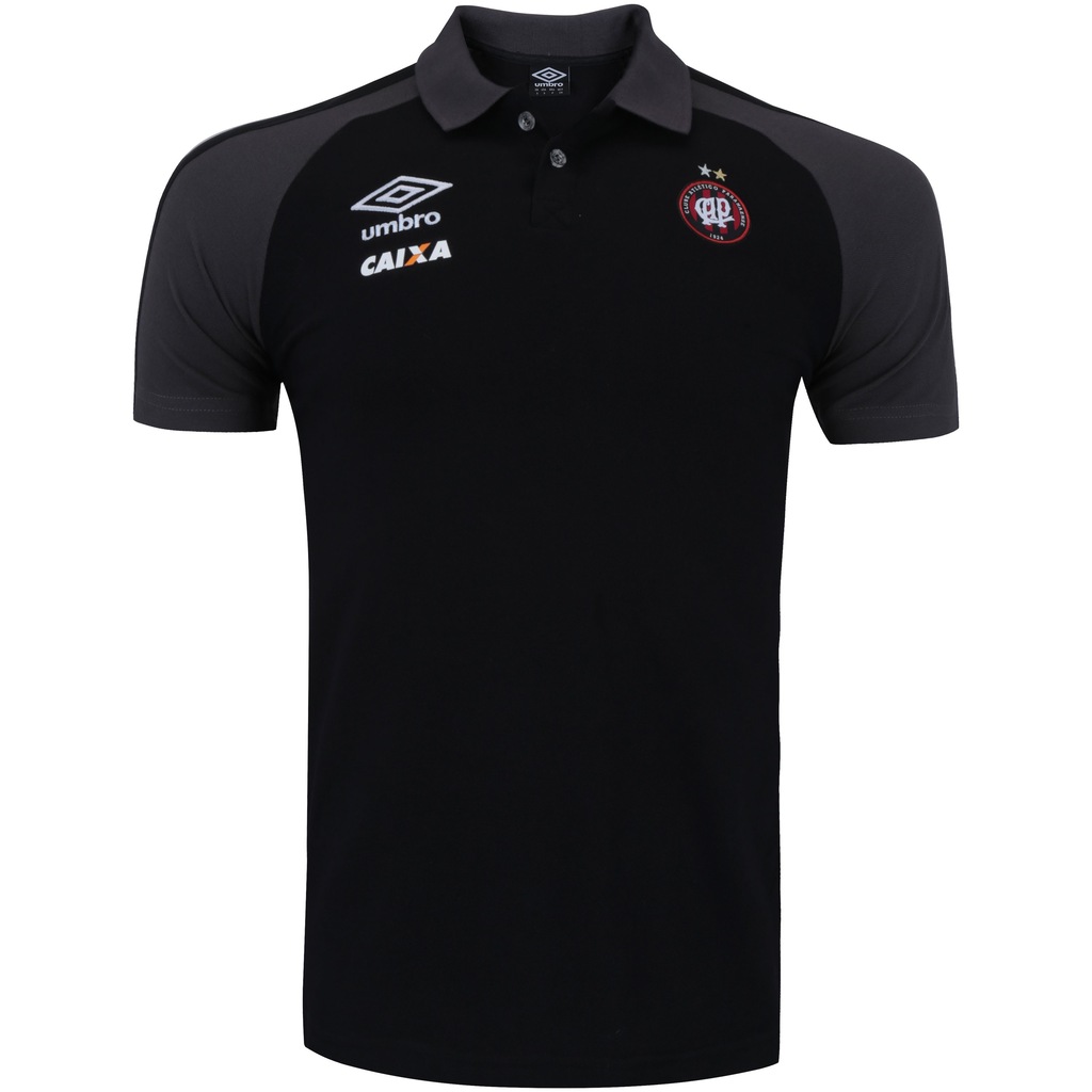 Camisa Polo do Atlético-PR Viagem 2017 Umbro - Masculina - Foto 1