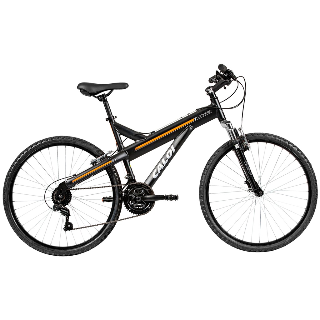 Mountain Bike Caloi T-Type - Aro 26 - Freios V-Brake - Câmbio Traseiro Shimano TZ - 21 Marchas - Foto 1