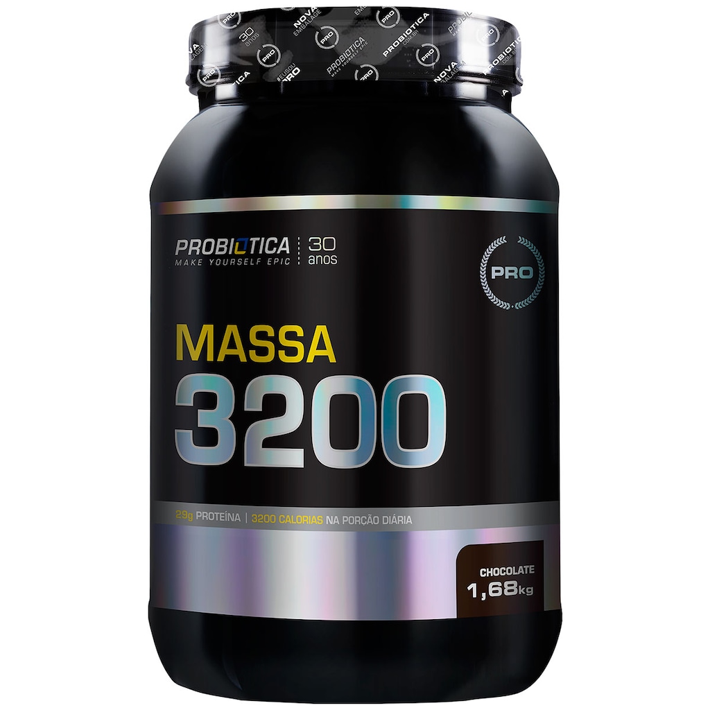 Hipercalórico Probiótica Massa 3200 - Chocolate - 1,68Kg - Foto 1