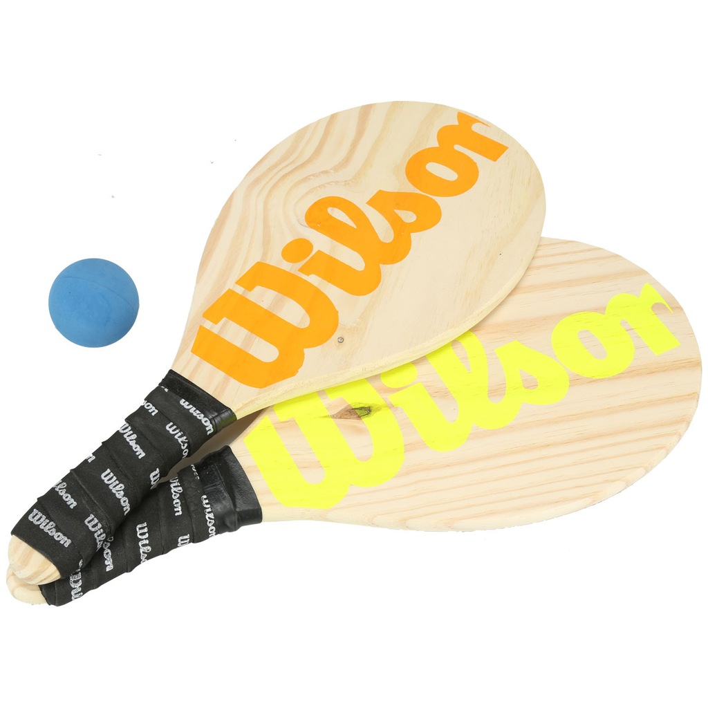 Kit de Frescobol Wilson: 2 Raquetes e 1 Bolinha - Foto 1