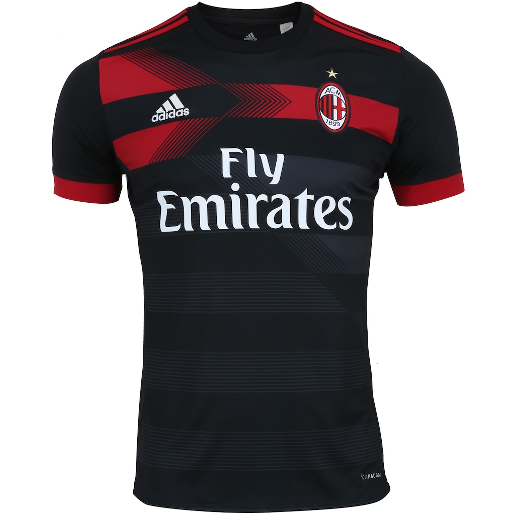 Camisa Milan III 17/18 adidas - Masculina - Foto 1