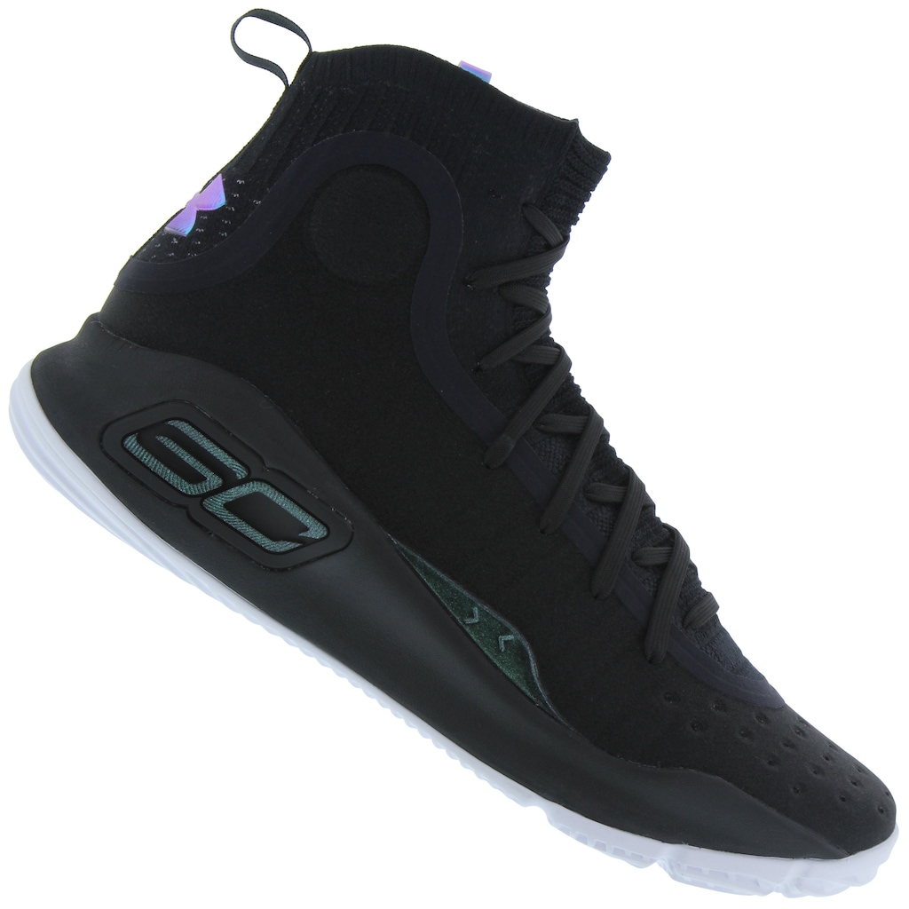 Tênis Cano Alto Under Armour Curry 4 - Masculino - Foto 1
