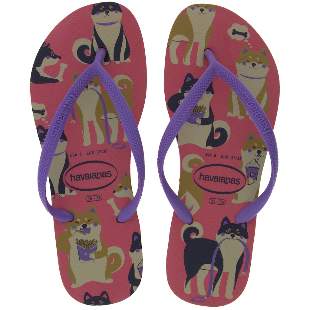 Chinelo Havaianas Slim Pets - Feminino - Foto 1