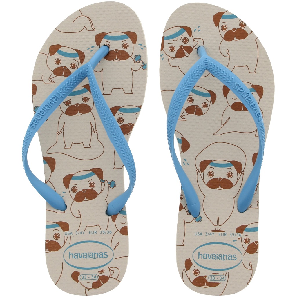 Chinelo Havaianas Slim Pets - Feminino - Foto 1