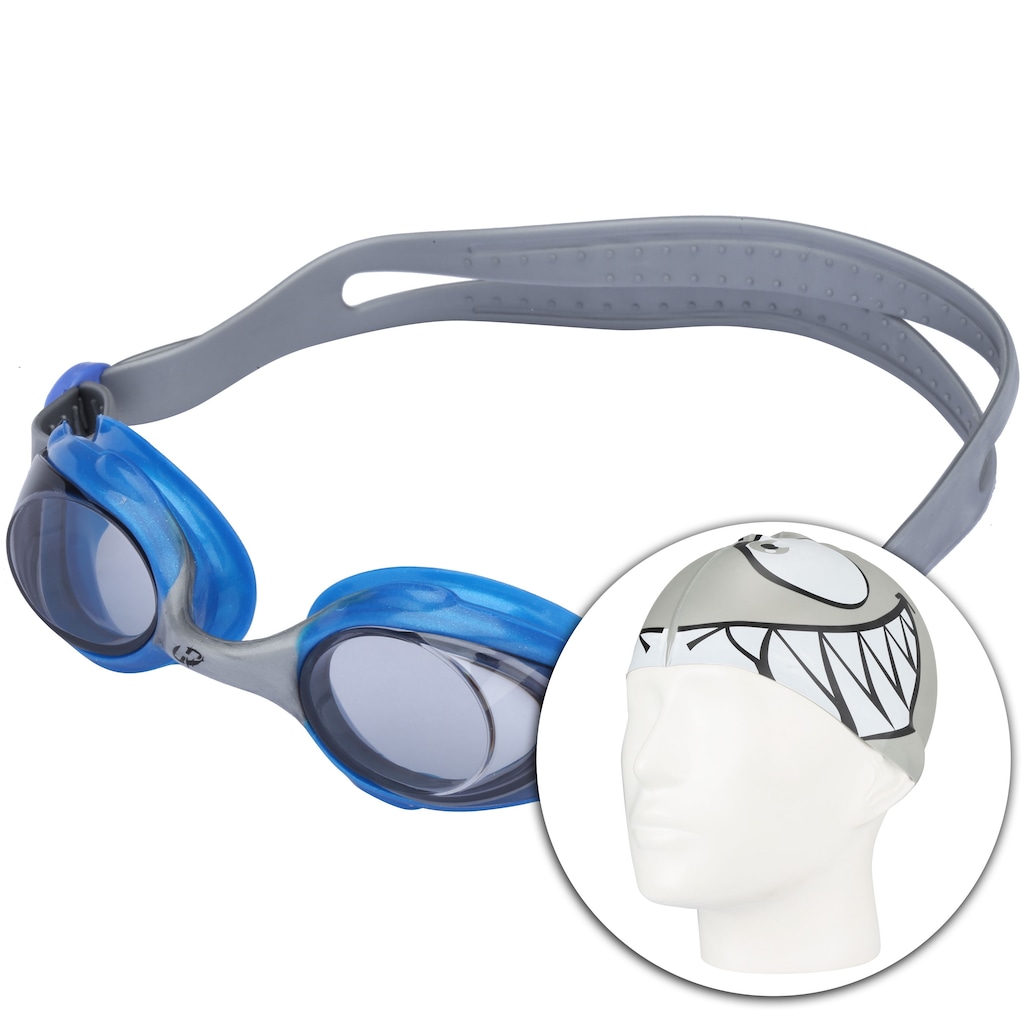 Kit de Natação Hammerhead Fun Set Kids com Óculos e Touca - Infantil - Foto 1
