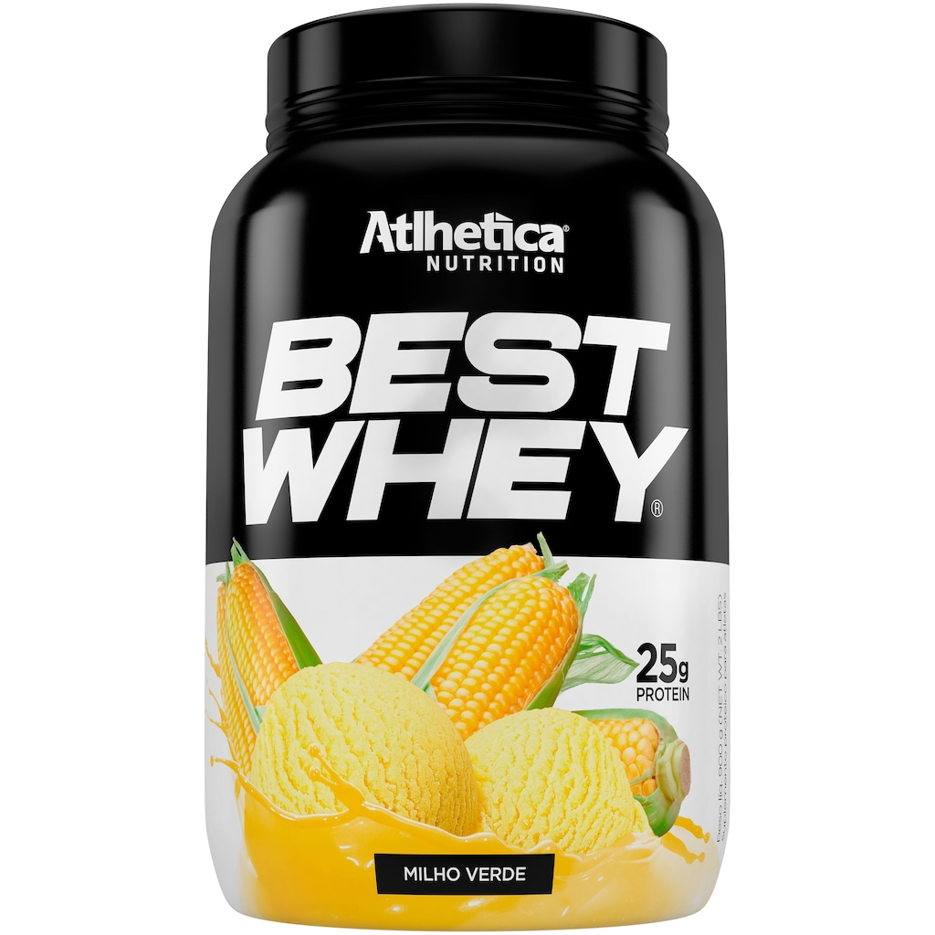 Whey Protein Atlhetica Best Whey - Milho Verde - 900g - Foto 1