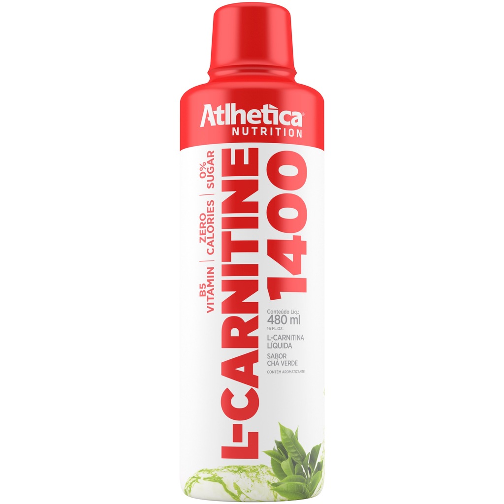 L-Carnitina Atlhetica L-Carnitine 1400 - Chá Verde - 480ml - Foto 1
