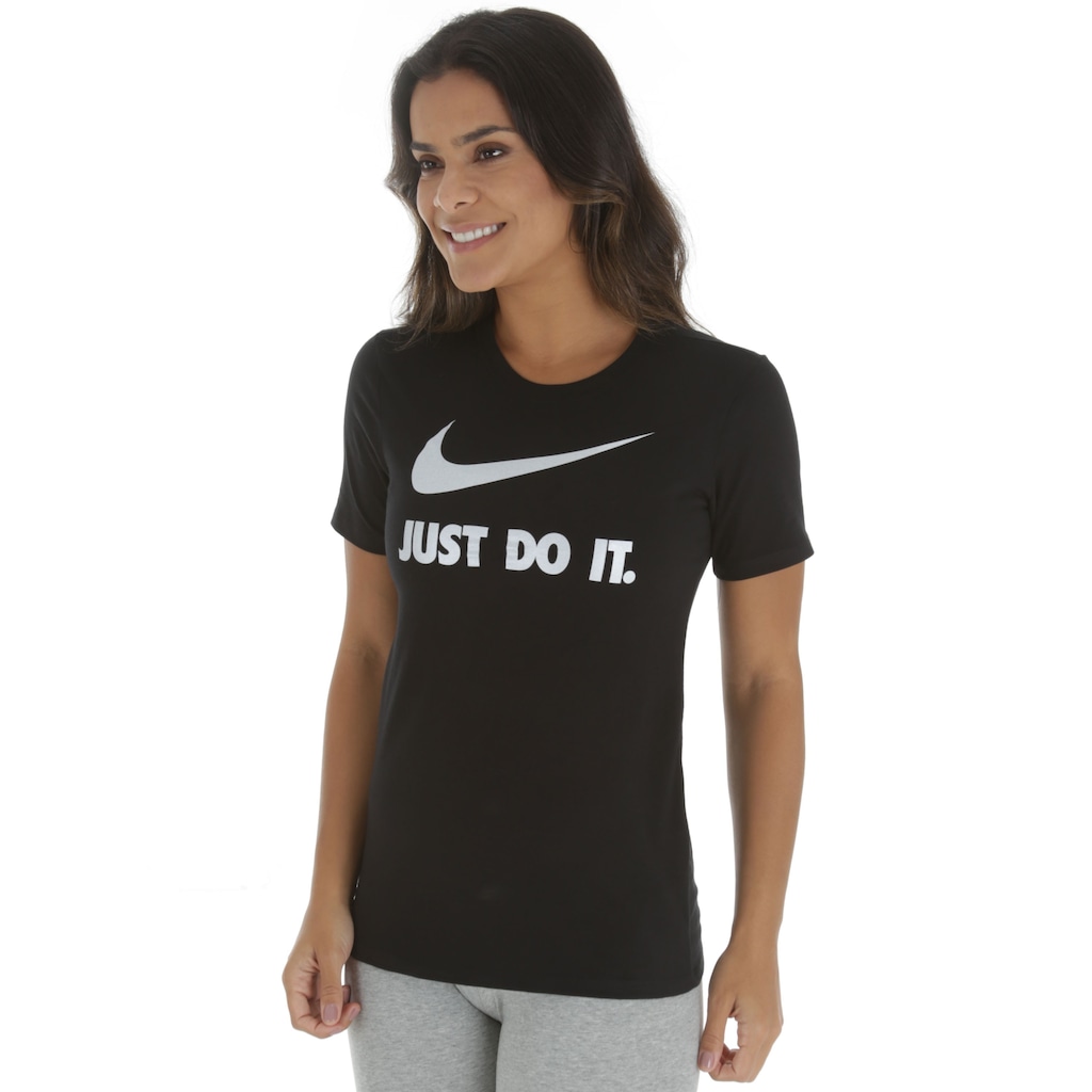 Camiseta Nike Sportswear Crew JDI Swoosh HBR - Feminina - Foto 2