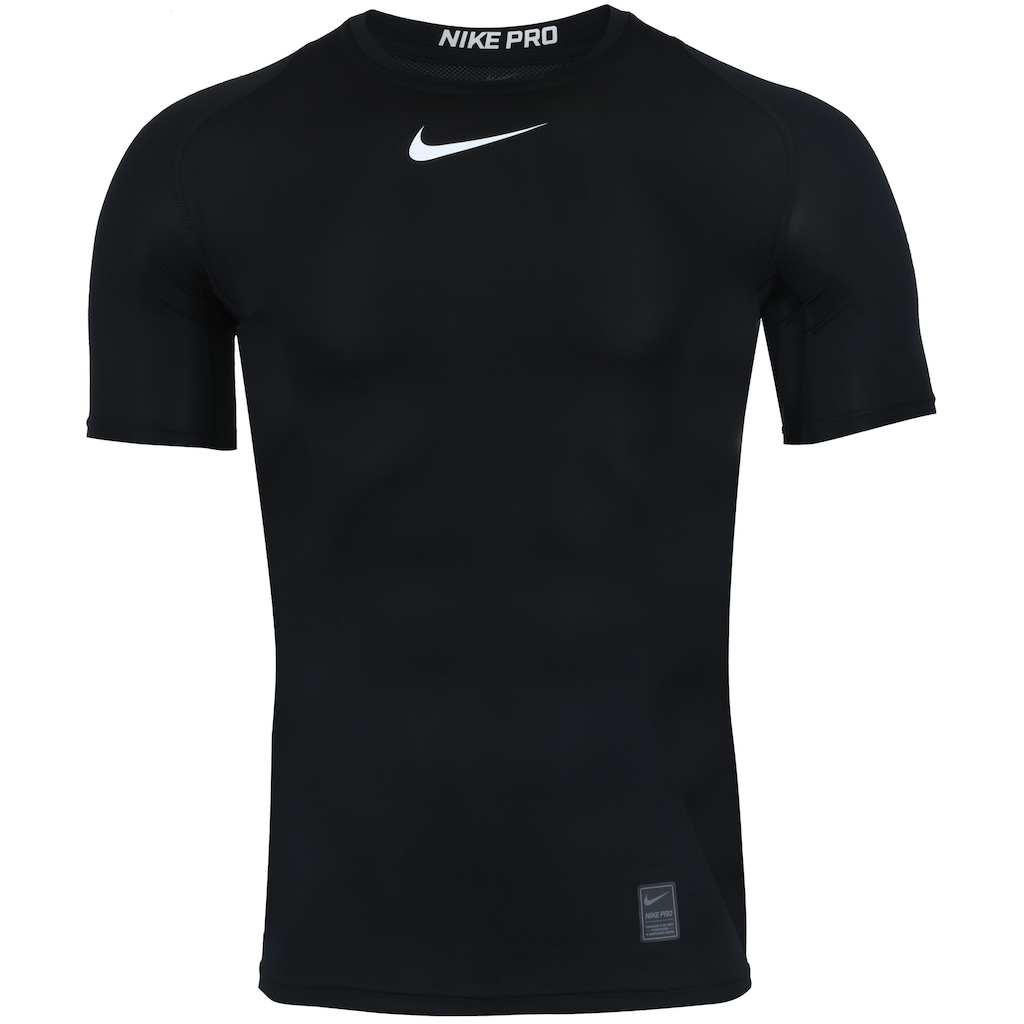 Camisa de Compressão Nike Pro Top SS - Masculina - Foto 1