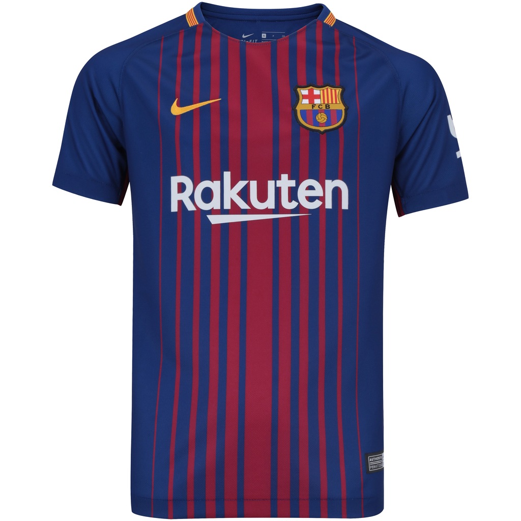 Camisa Barcelona I 17/18 - Torcedor - Infantil - Foto 1