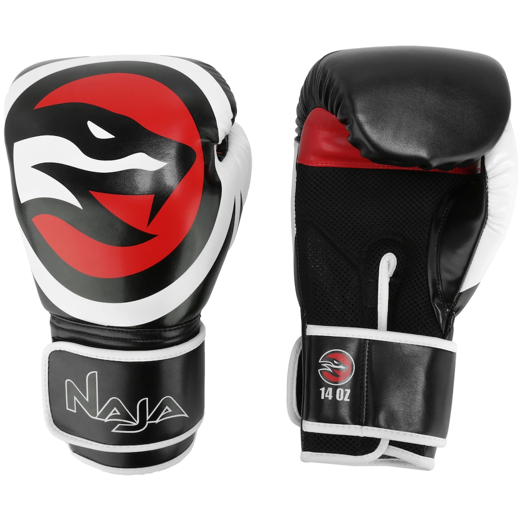 Kit de Boxe Naja: Bandagem + Protetor Bucal + Luvas de Boxe OPP - 14 OZ - Adulto - Foto 1