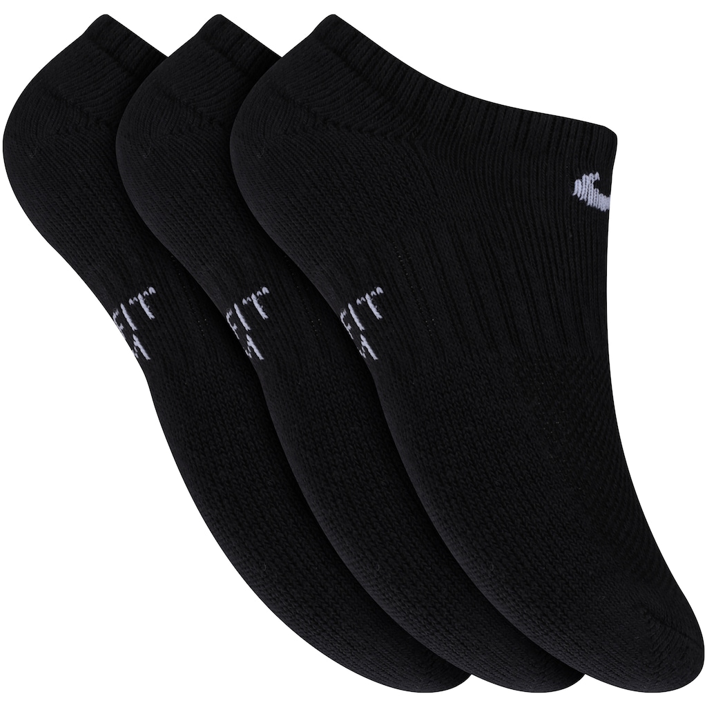 Kit de Meias Invisível Nike Everyday Cushioned No Show com 3 Pares - Infantil - Foto 1