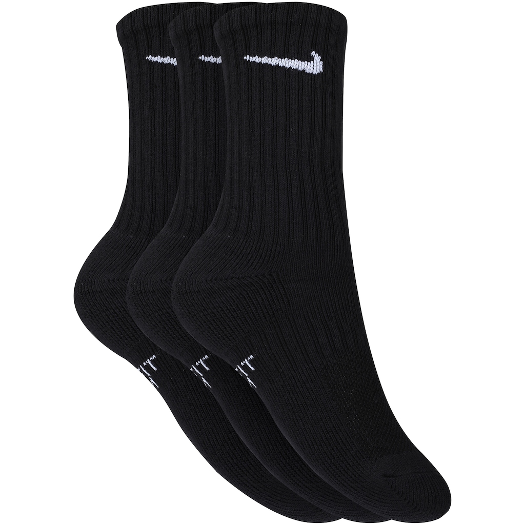 Kit de Meias Cano Alto Nike Swoosh com 3 Pares - Infantil - Foto 1