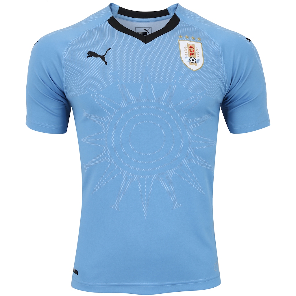 Camisa Uruguai I 2018 Puma - Masculina - Foto 1